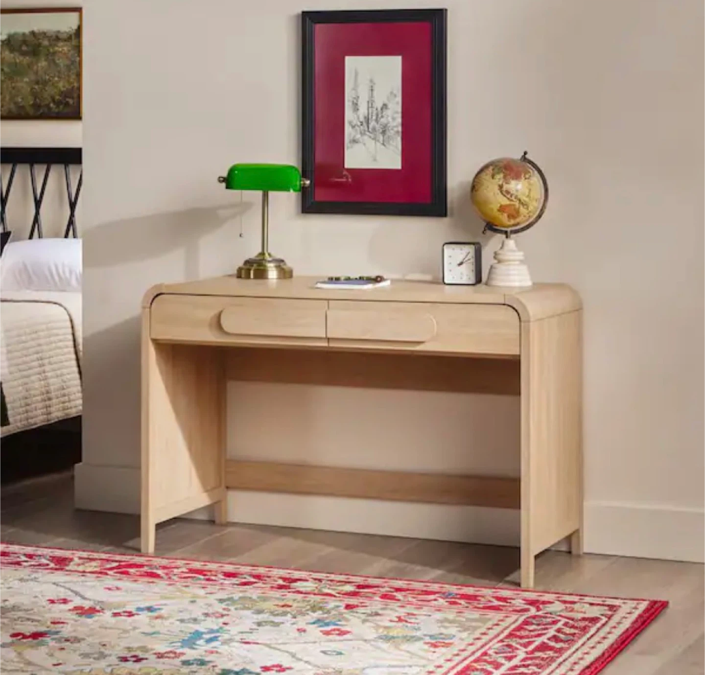 Sitarski Transitional Curved Waterfall Writing Desk - photo 5