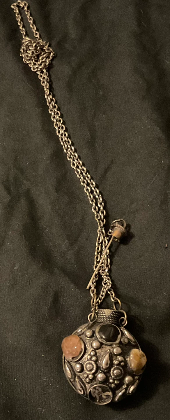 Vintage middle eastern perfume pendant