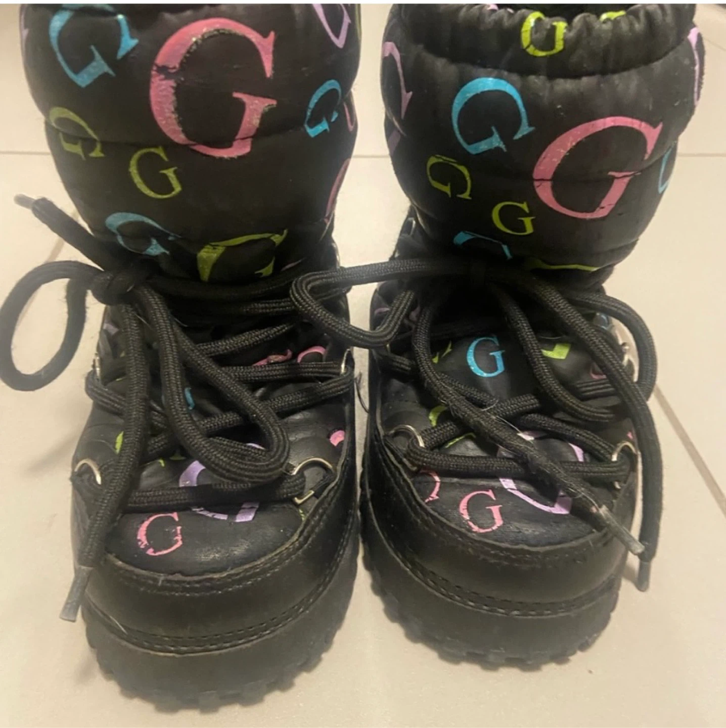 Guess Black Winter Boots-Size 7T