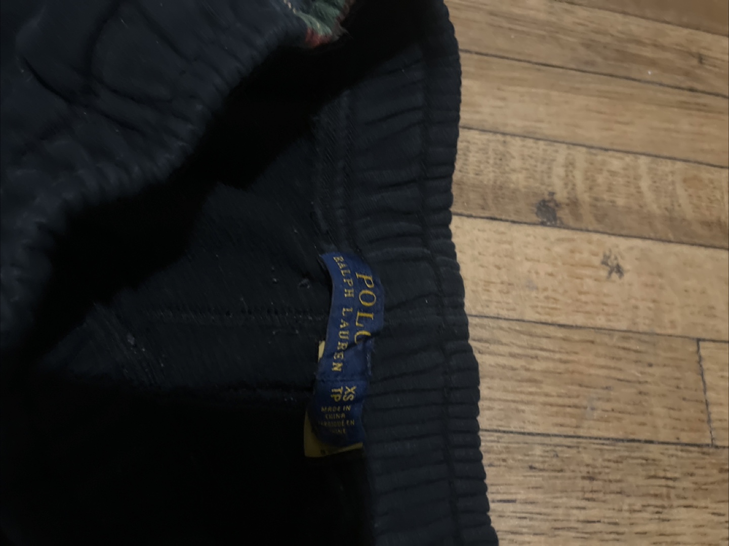 Ralph Lauren Black Plaid Trim Sweatpants - XS - photo 2