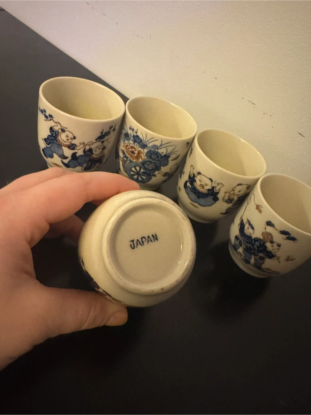 Vintage Japanese Tea Cups - Set of 5 - photo 2