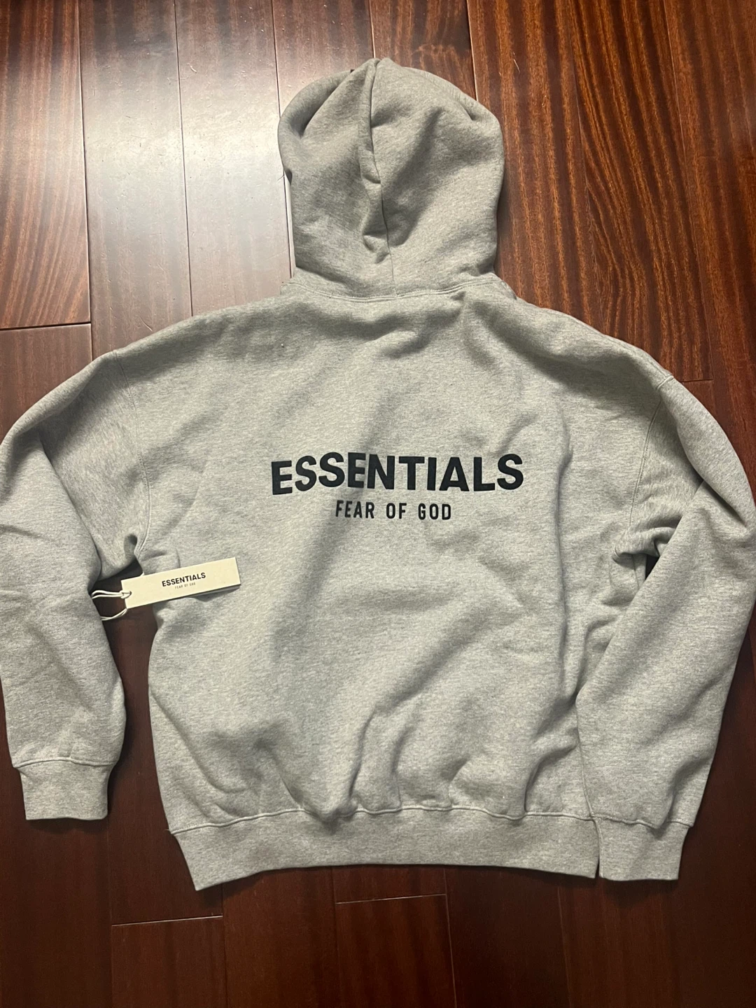 Essentials Fear of God Dark Oatmeal Hoodie - photo 5