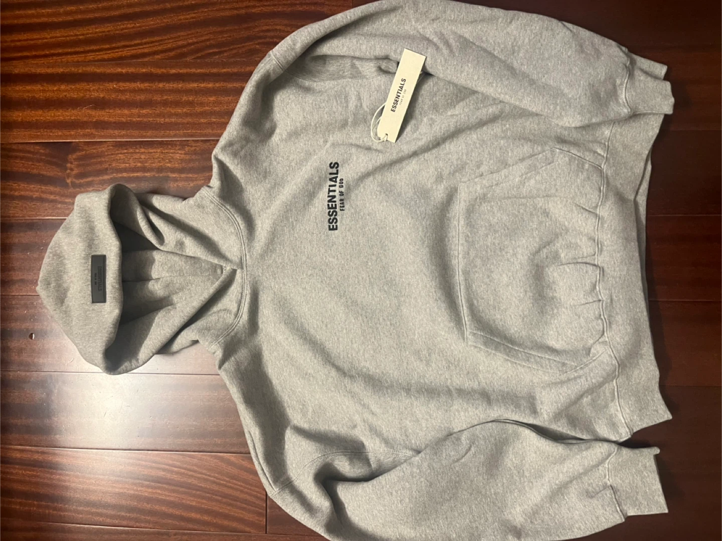 Essentials Fear of God Dark Oatmeal Hoodie
