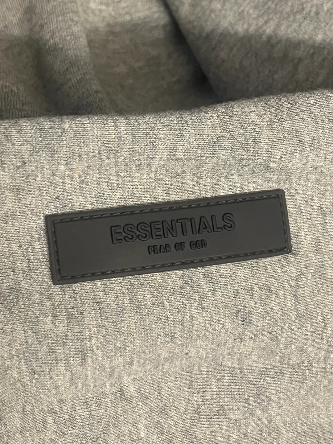 Essentials Fear of God Dark Oatmeal Hoodie - photo 4