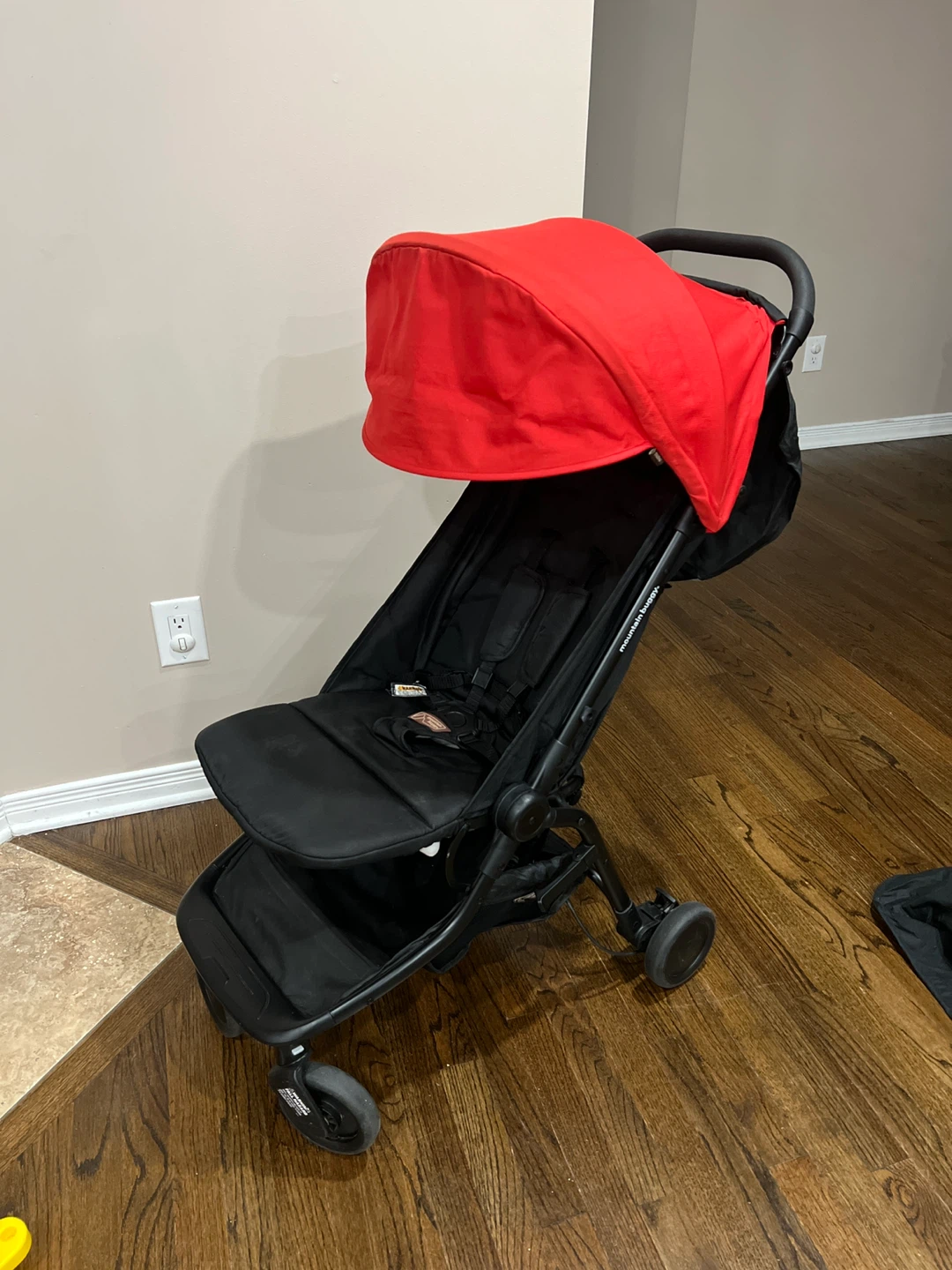 Mountain Buggy Nano Stroller - Black and Red