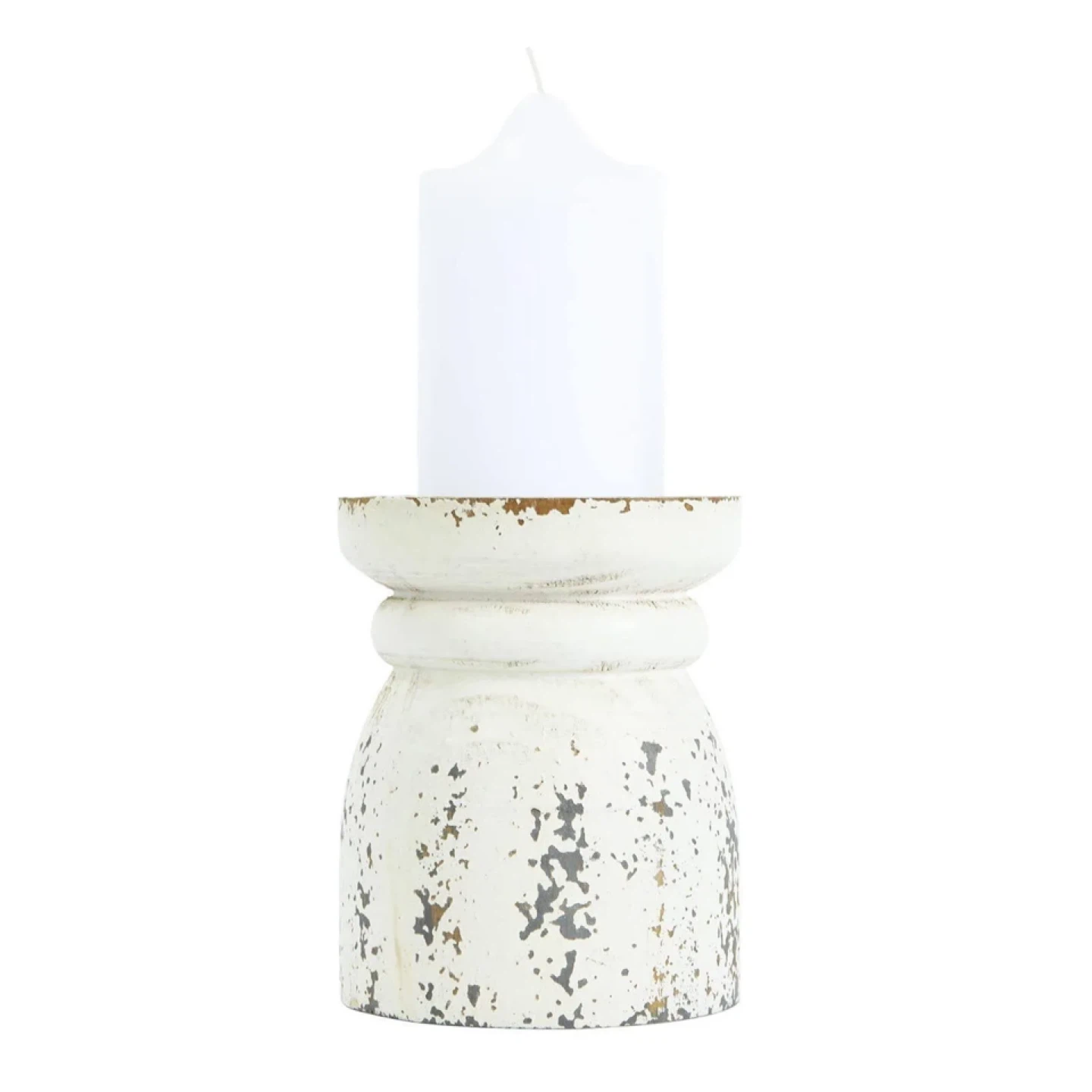 Large Rustic Candle Holder - photo 3