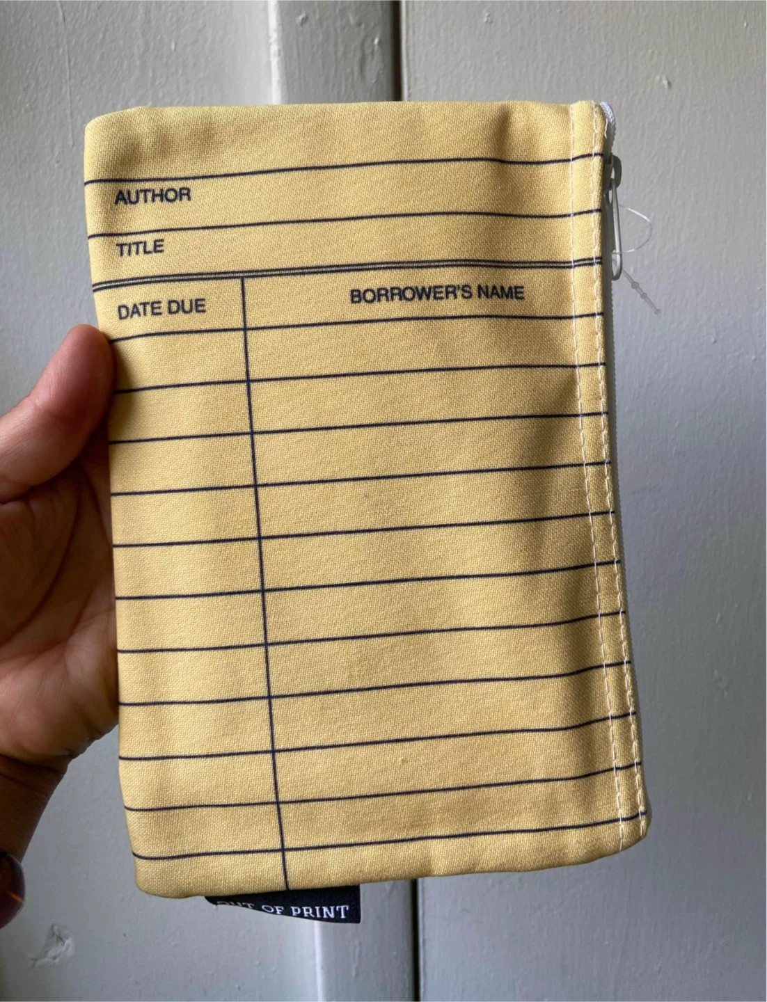 Library Card Zippered Pouch