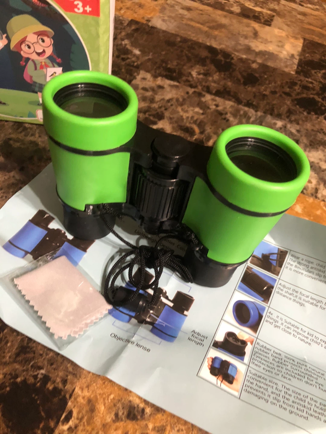 NEW-Kids Small  Size Binocular 4x30 - Green! - photo 2