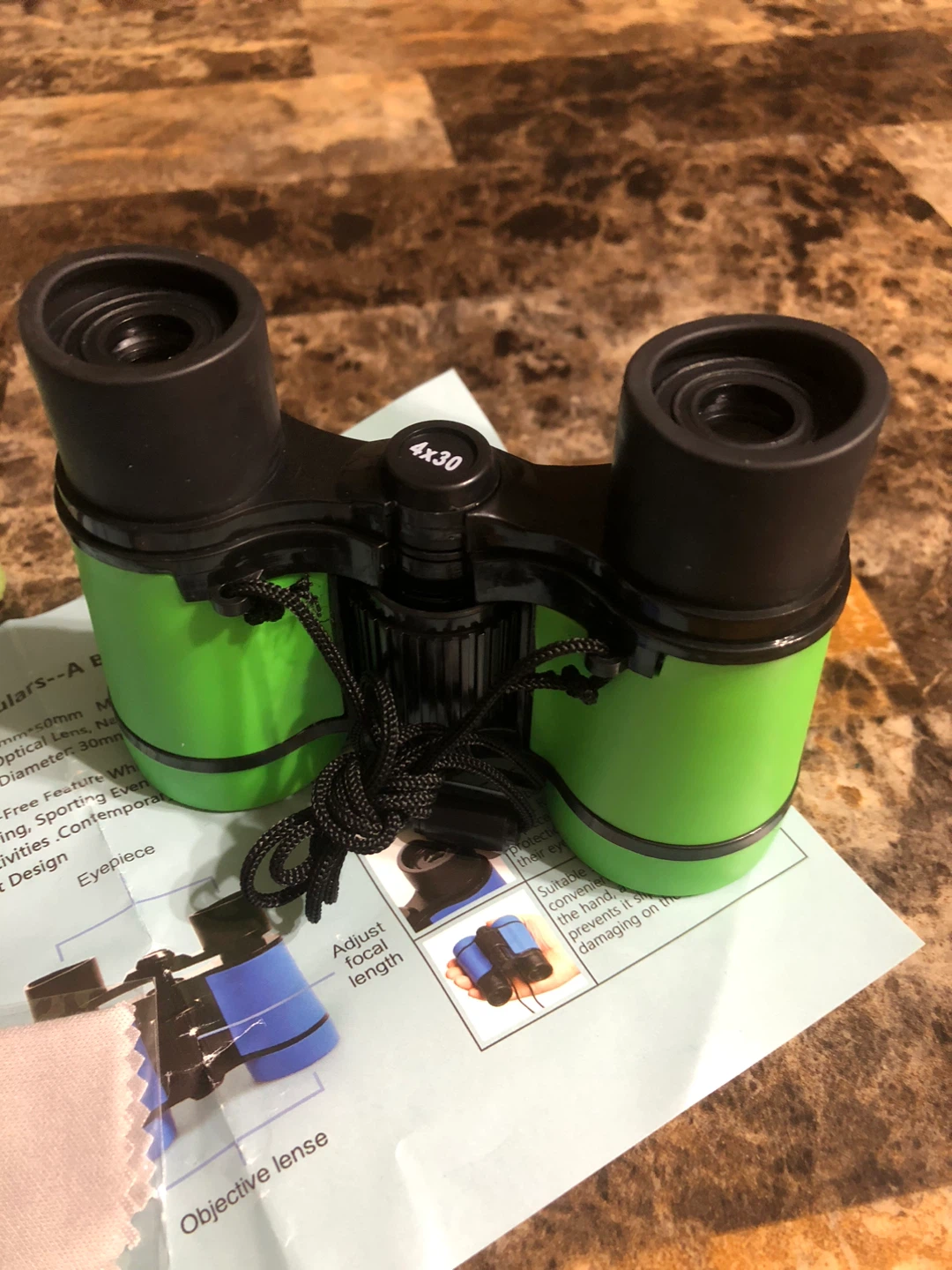 NEW-Kids Small  Size Binocular 4x30 - Green!