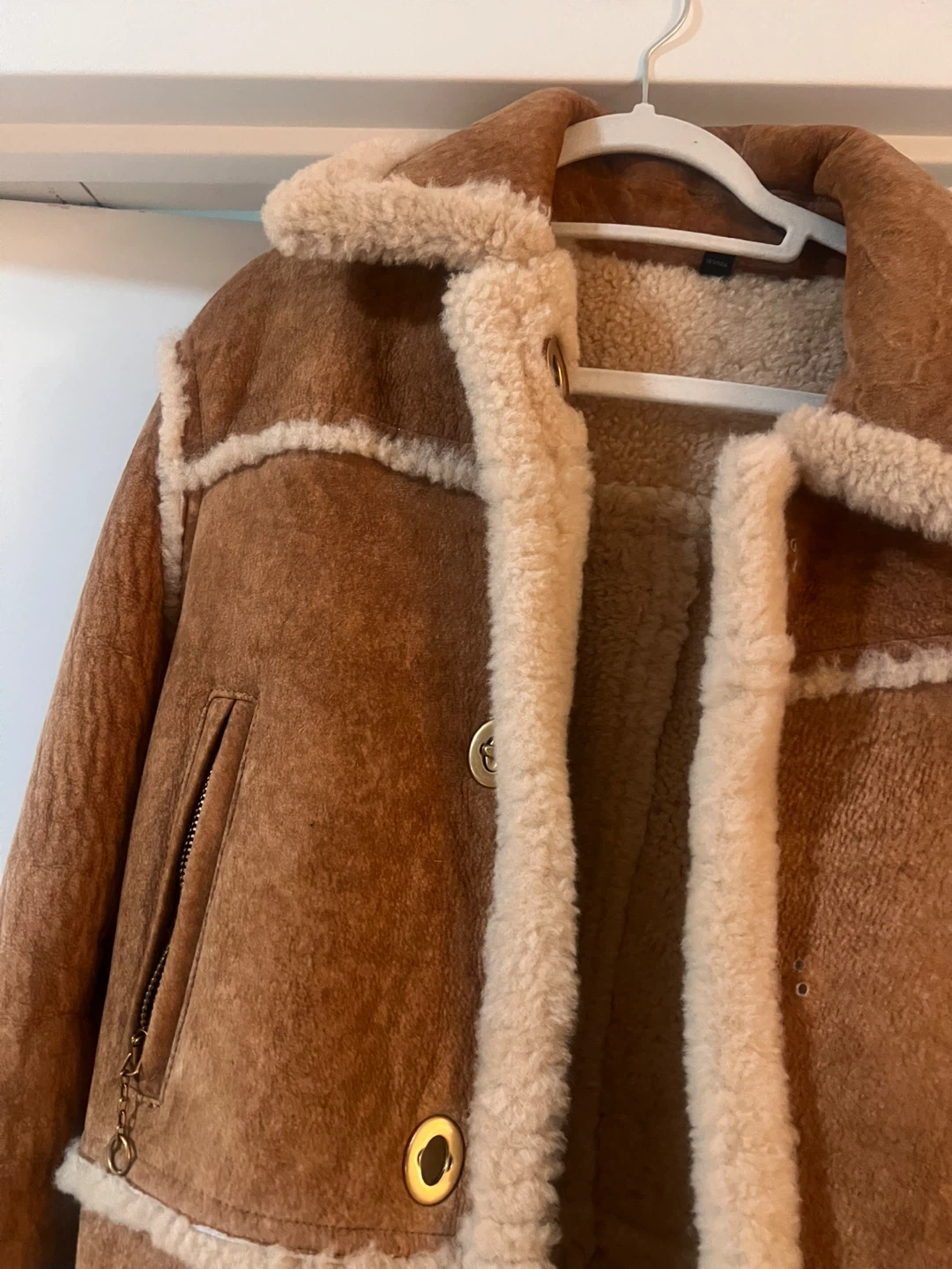 Coach Lamb Shearling Coat Brown - photo 2