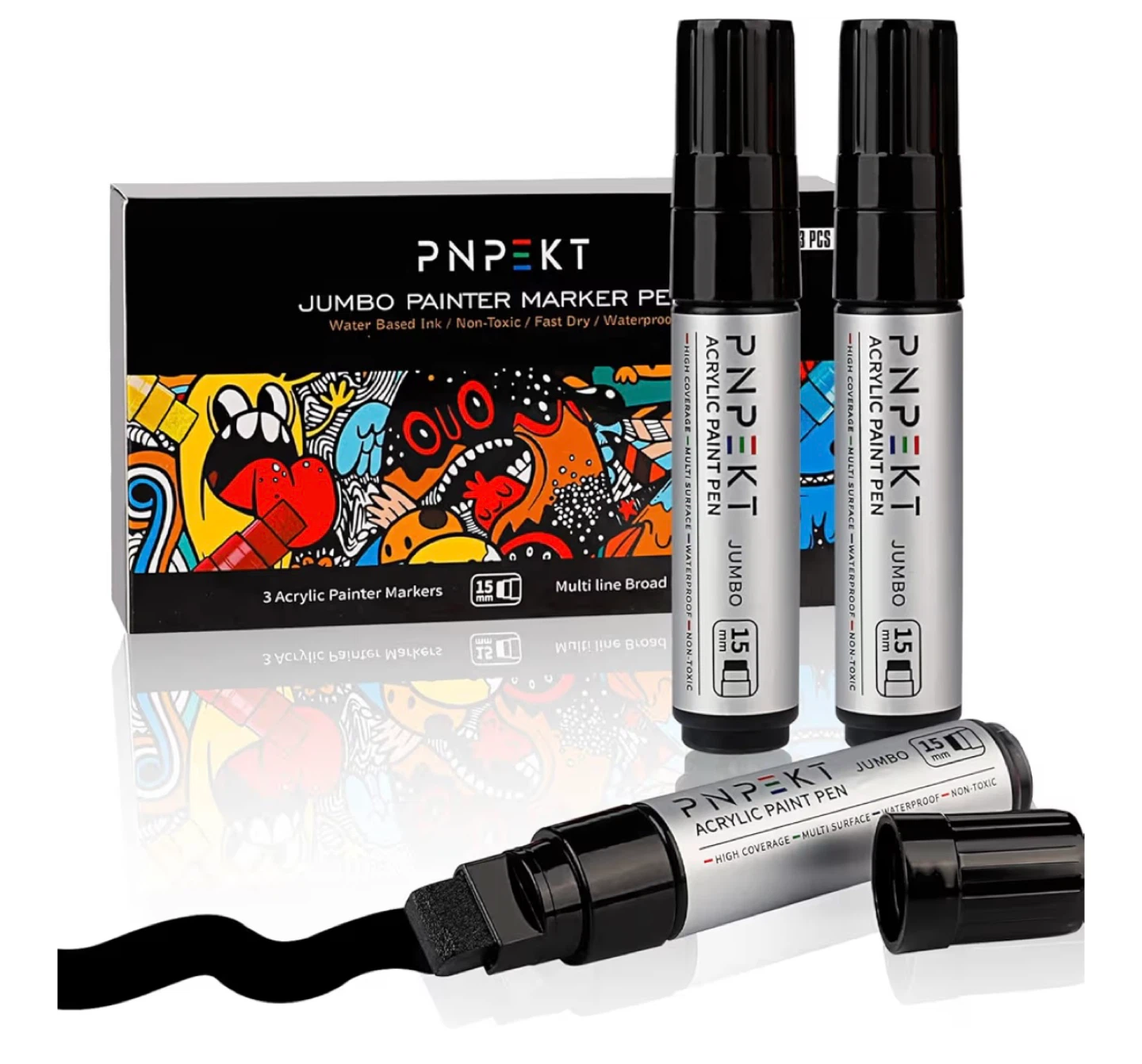 PNPEKT Jumbo Painter Marker Pens - 12 Colors - photo 3