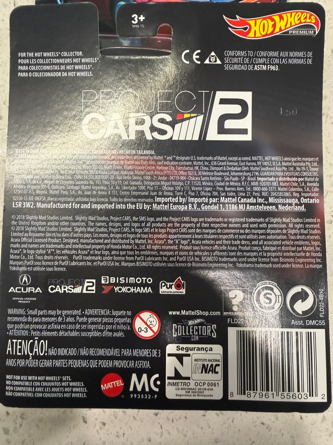 Hot Wheels Premium Project Cars 2 Acura NSX GT3 - photo 3
