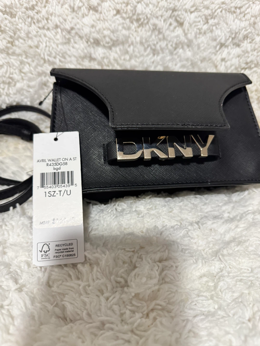 DKNY Avril Black Wallet on a String - photo 4