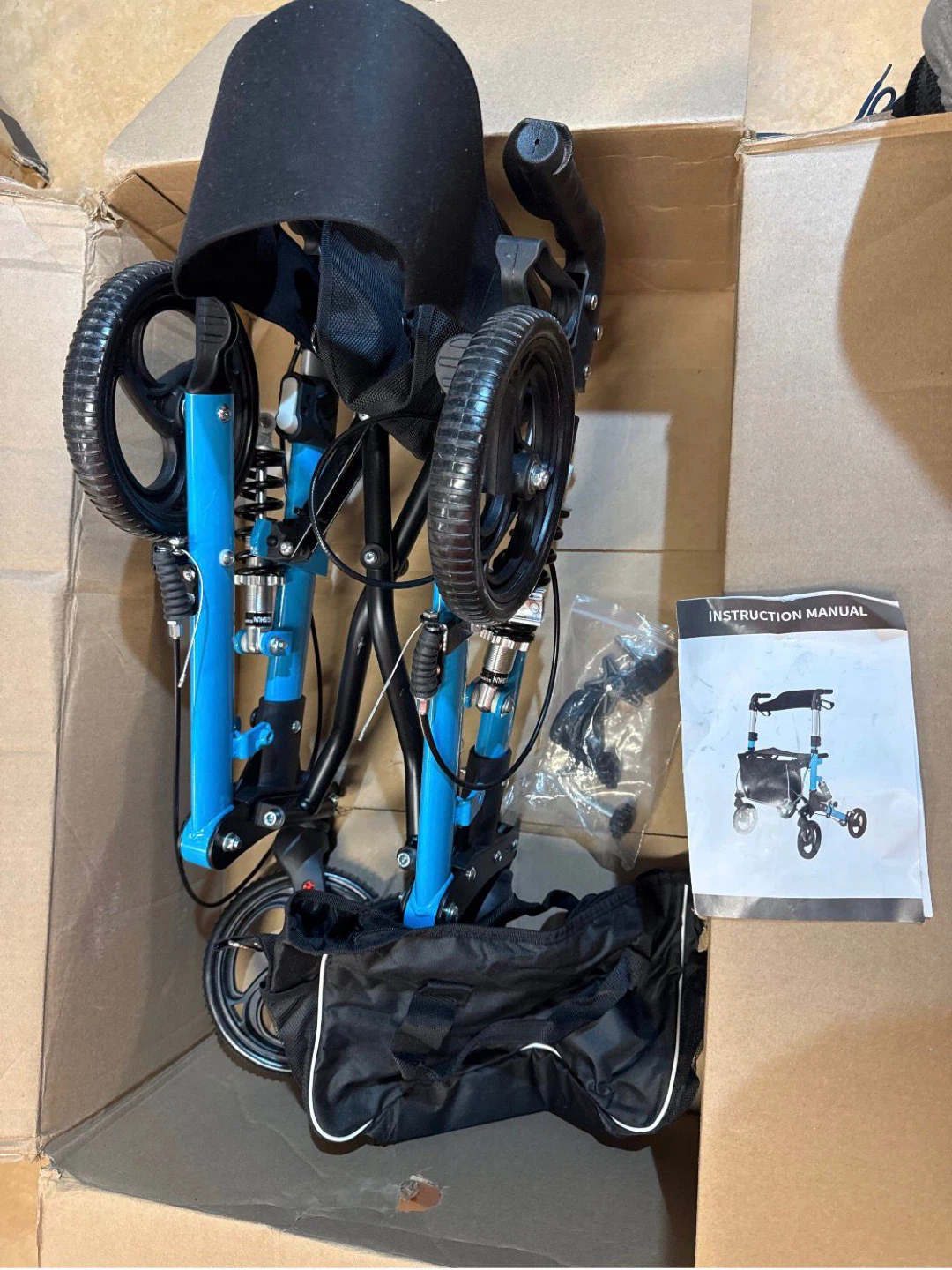 Blue Folding Travel Walker - photo 5