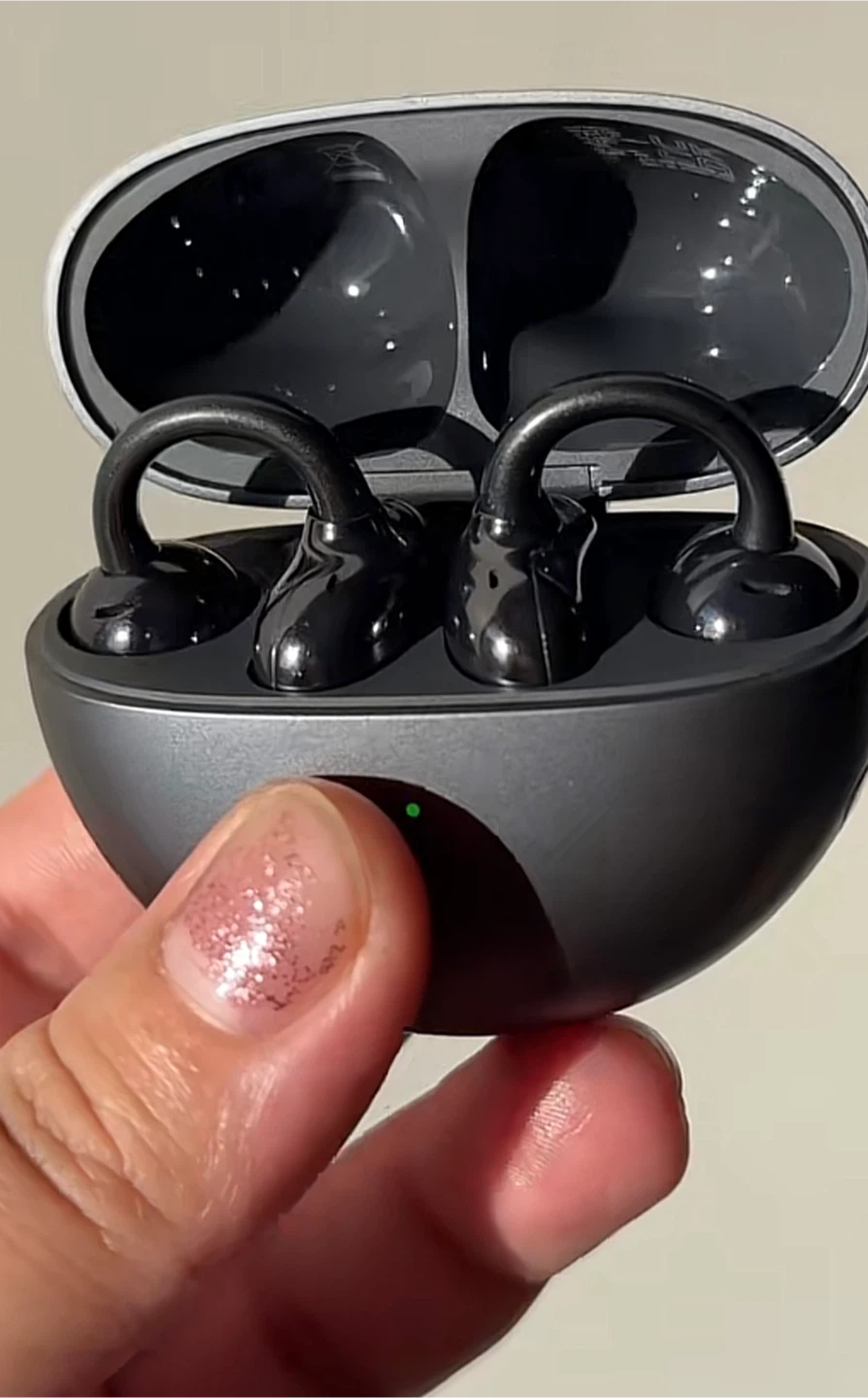 Huawei FreeClip Black Open-Ear Headphones - Like New!