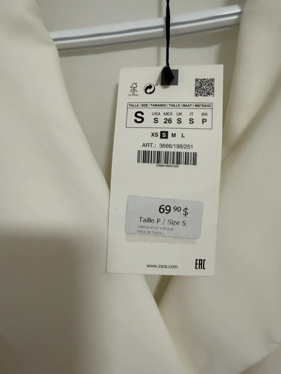 NWT - Zara Satin Effect Lapel Shirt - Size S - photo 2