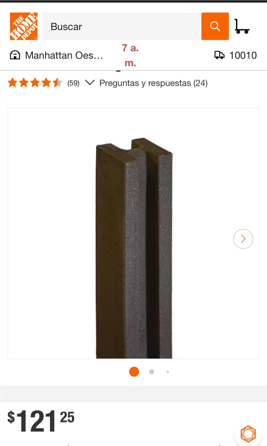 Home Depot Brown Composite Decking Rail