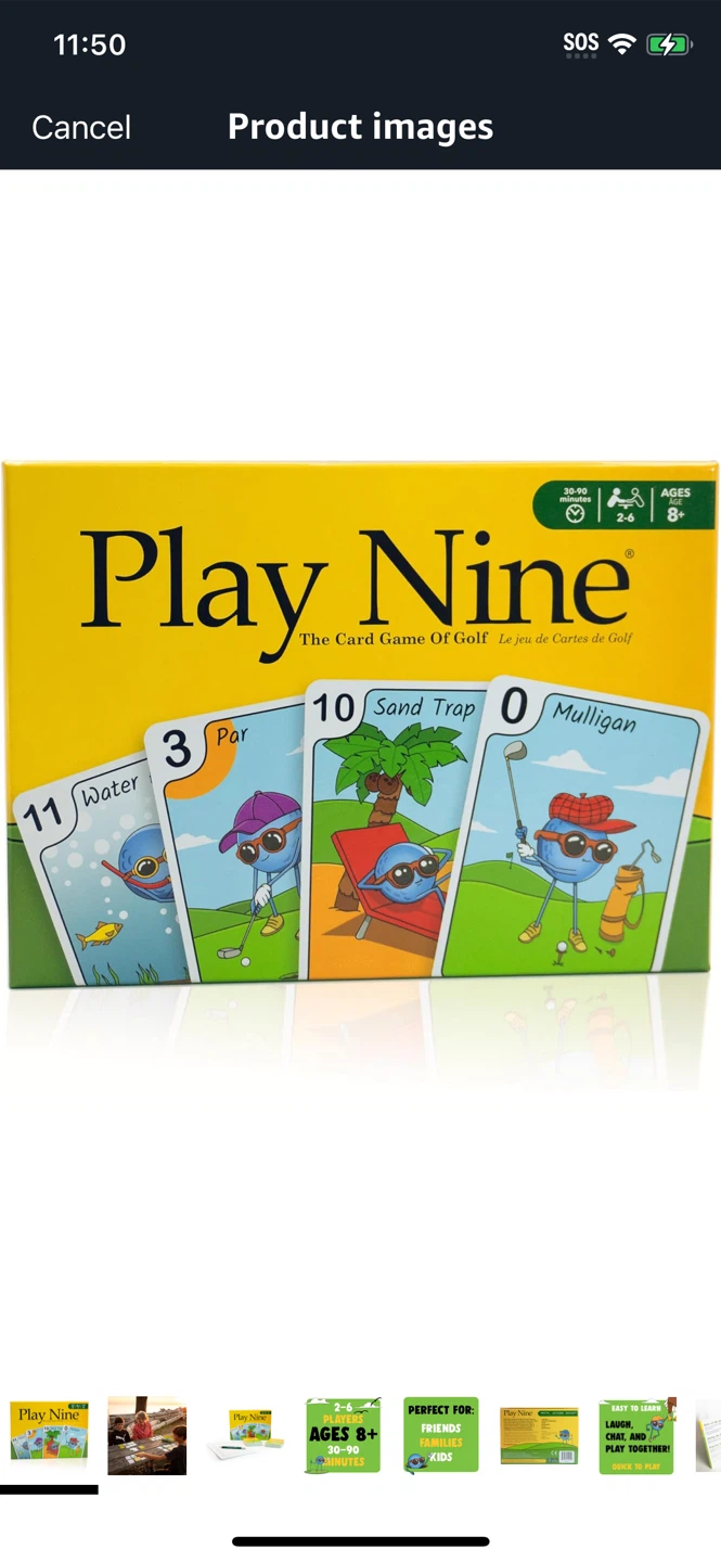 NEW-Play Nine Card Game - Ages 8+