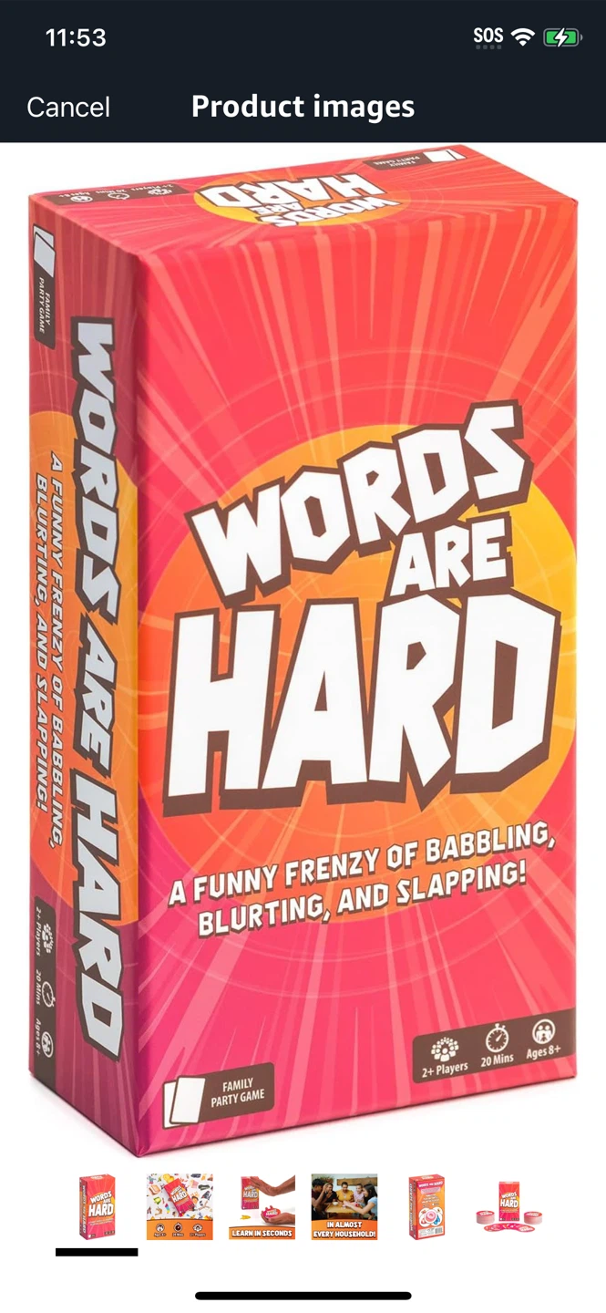 NEW-Words Are Hard Family Party Game