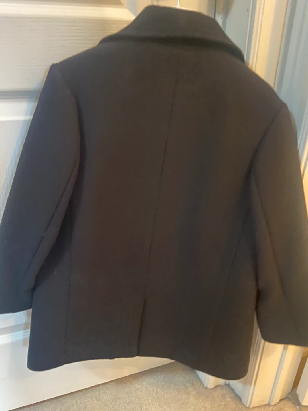 Zara Kids Black Pea Coat - Size 8 - photo 4