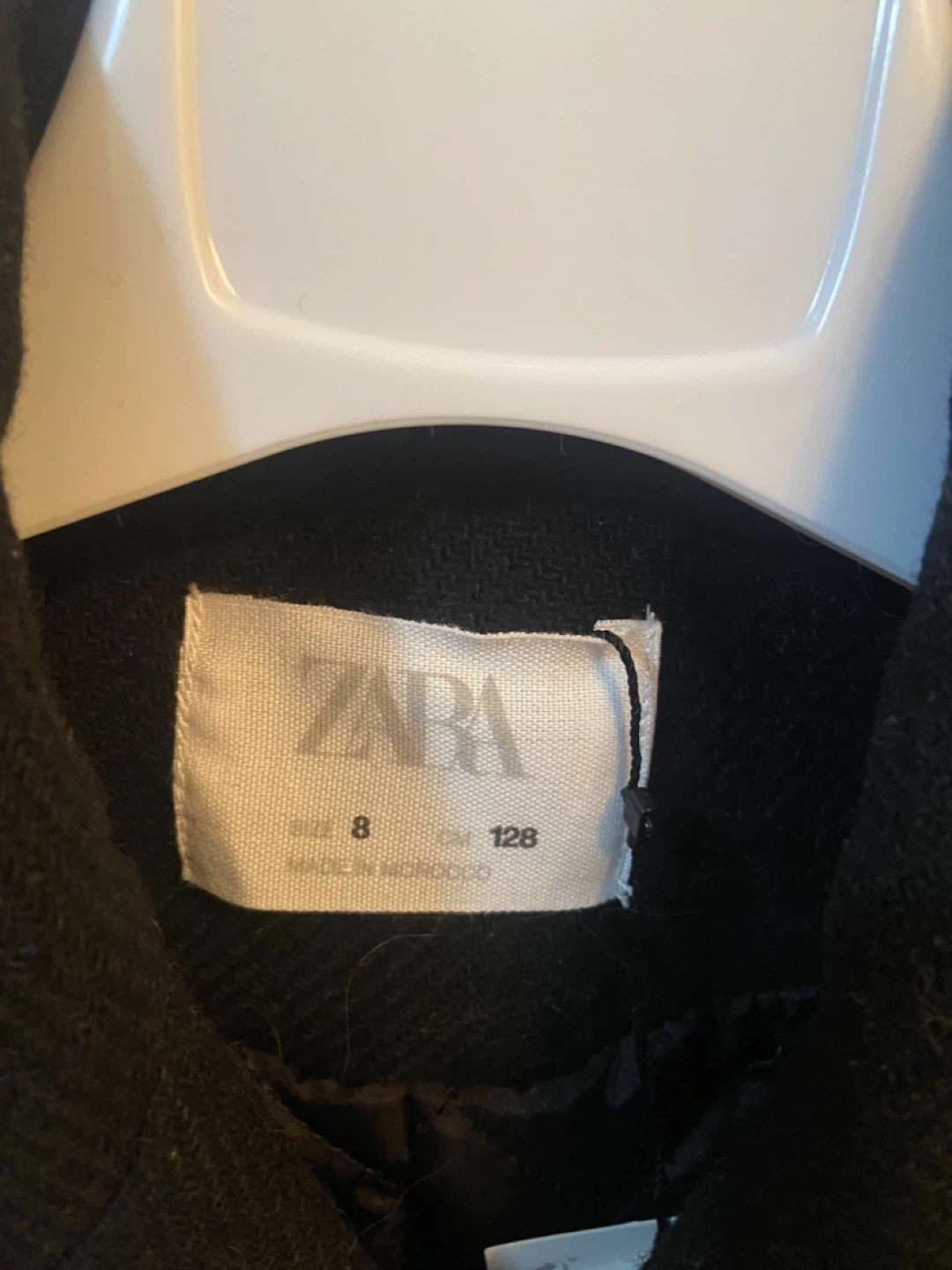 Zara Kids Black Pea Coat - Size 8 - photo 2