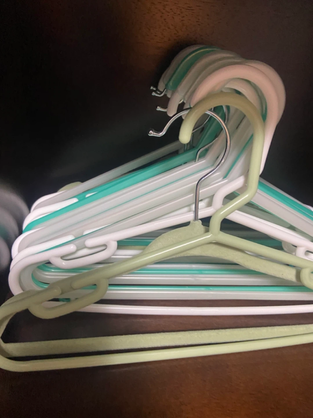 Kids Clothes Hangers - Green & White - photo 3