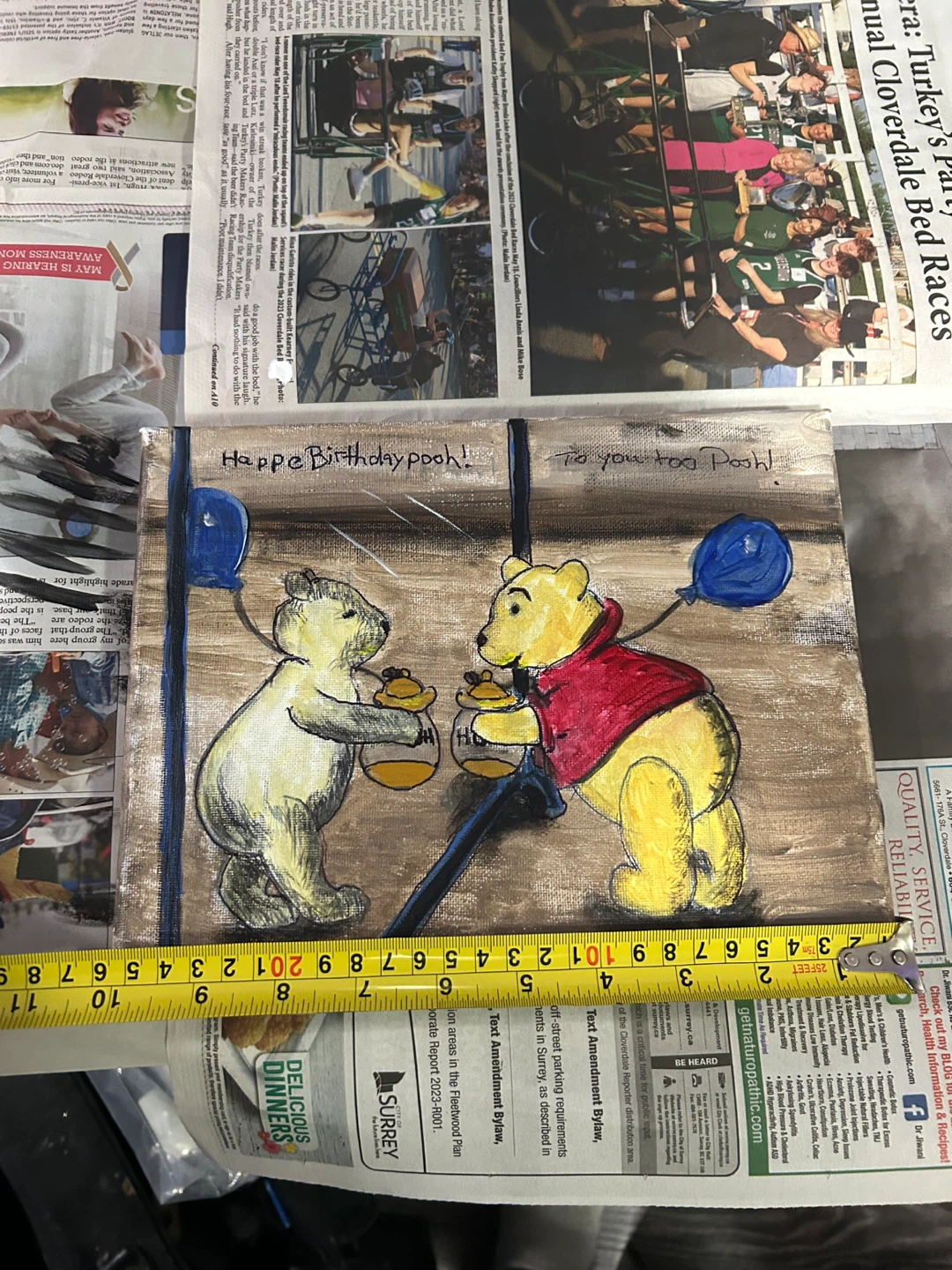 celebrating Winnie the  Pooh painting. - photo 3