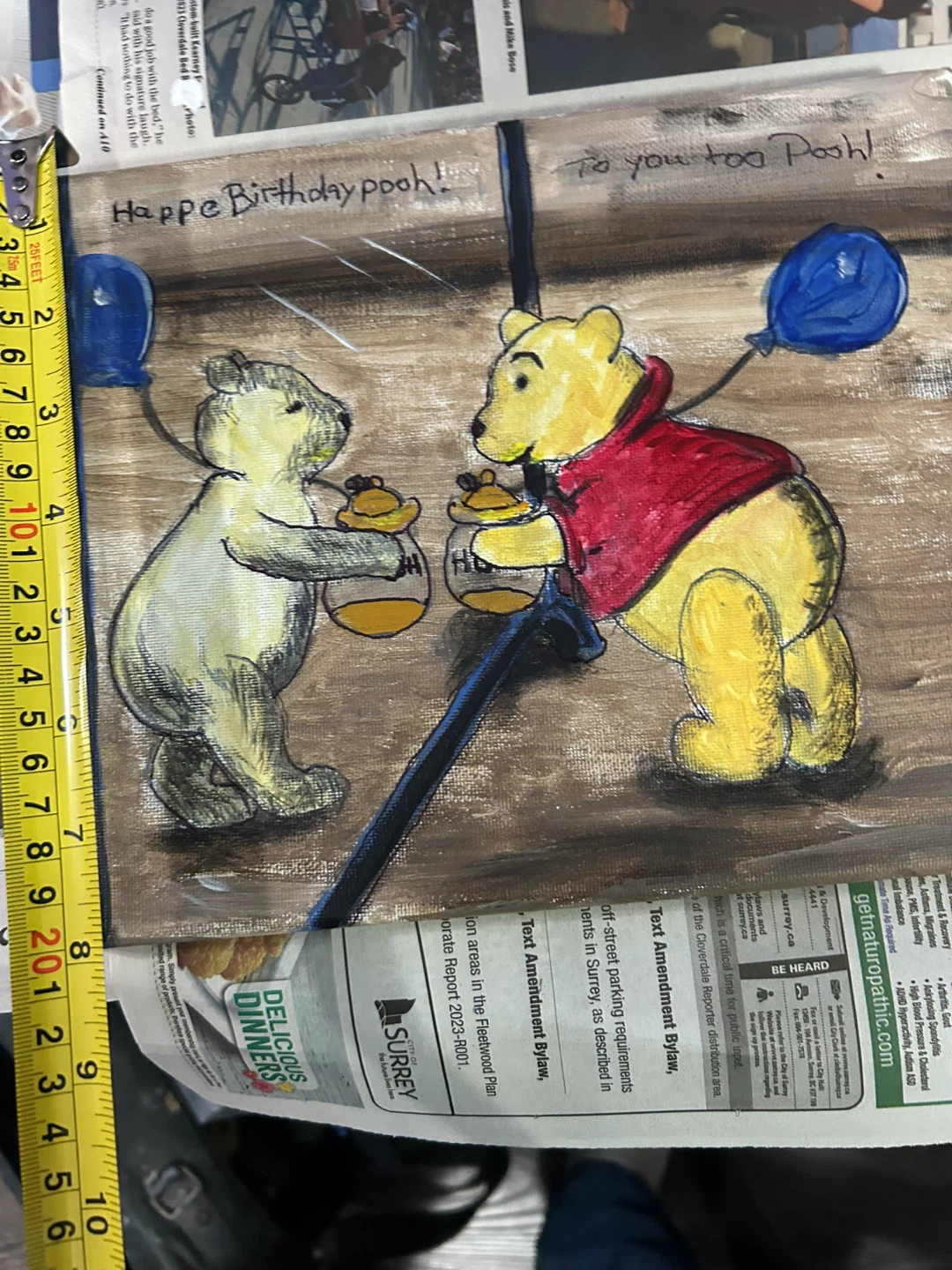 celebrating Winnie the  Pooh painting. - photo 2