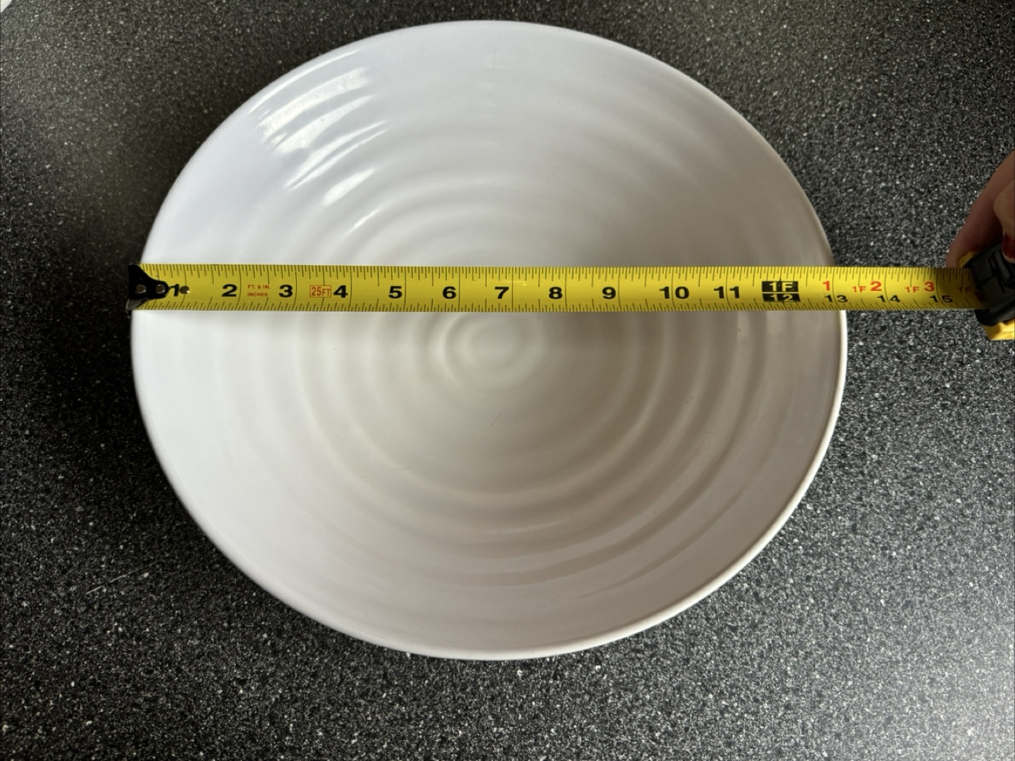 GET Melamine White Serving Bowl 13" - photo 4