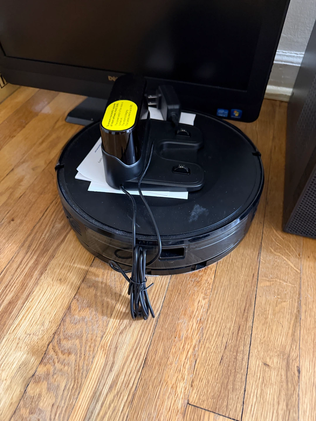 Black Robot Vacuum Cleaner
