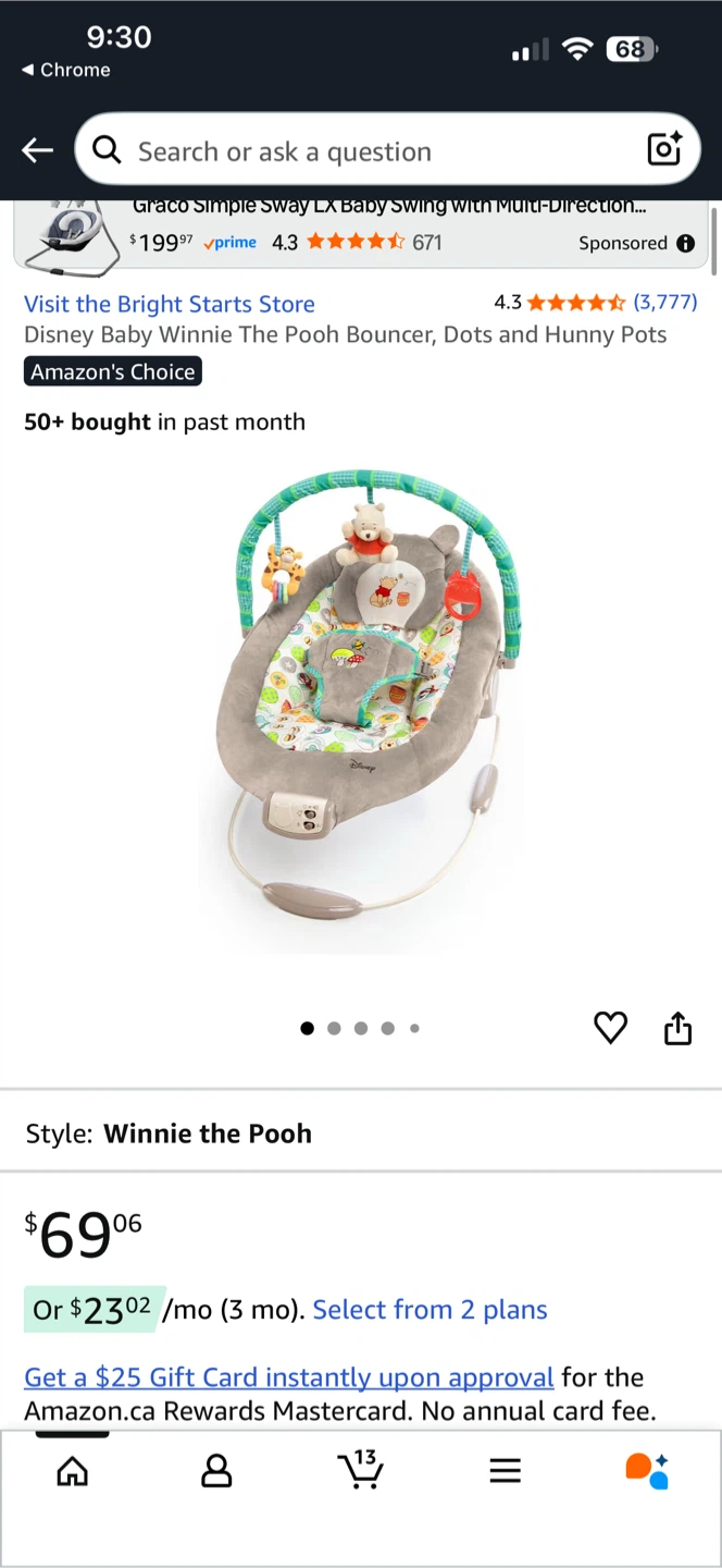 Disney Baby Winnie the Pooh Bouncer FREE IF PU THIS WEEKEND - photo 2
