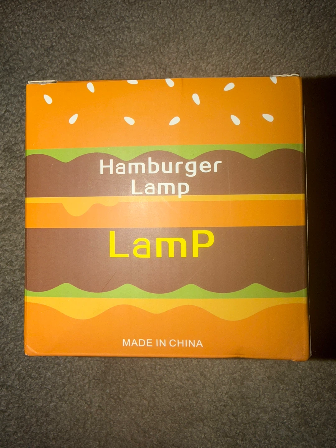 Hamburger Lamp - New in Box