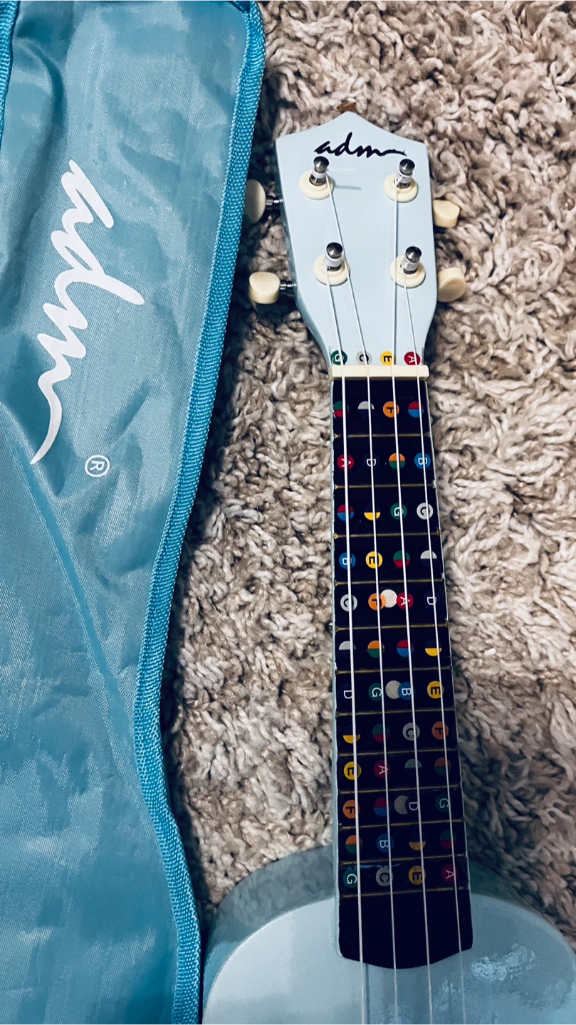 ADM Soprano Ukulele with Bag - Light Blue - photo 4