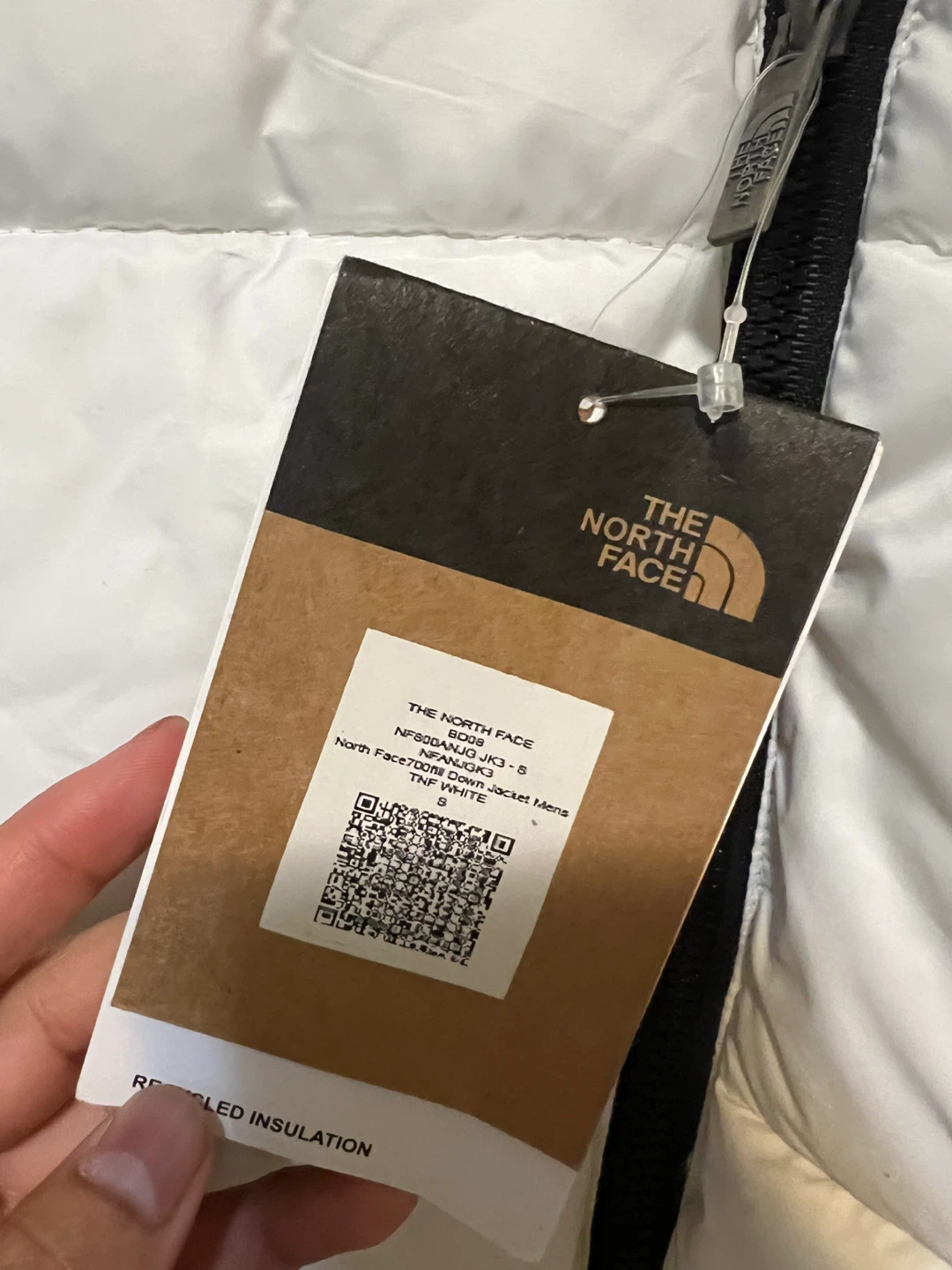 New The North Face Nuptse Jacket - White, Size S - photo 2