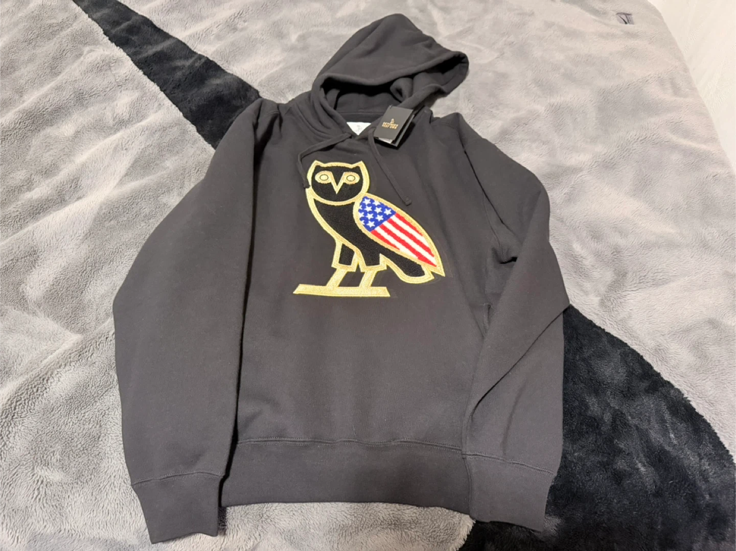 OVO USA OG Owl Hoodie - Black, Size M - photo 2