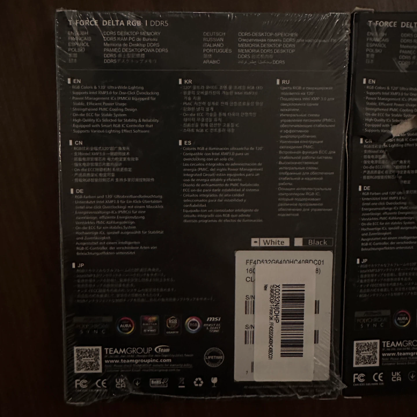 DDR5 6400MHz 16GB RAM x 4 - photo 2