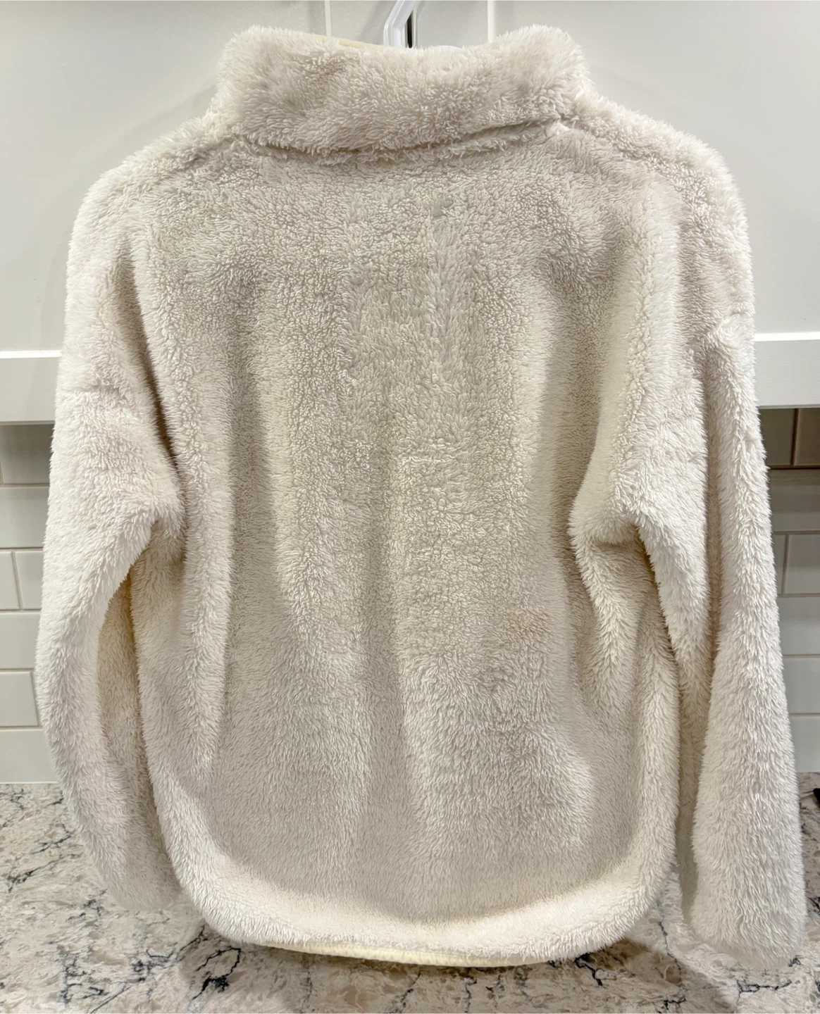 Forever 21 Fuzzy Womens Jacket - Cream/White - photo 2