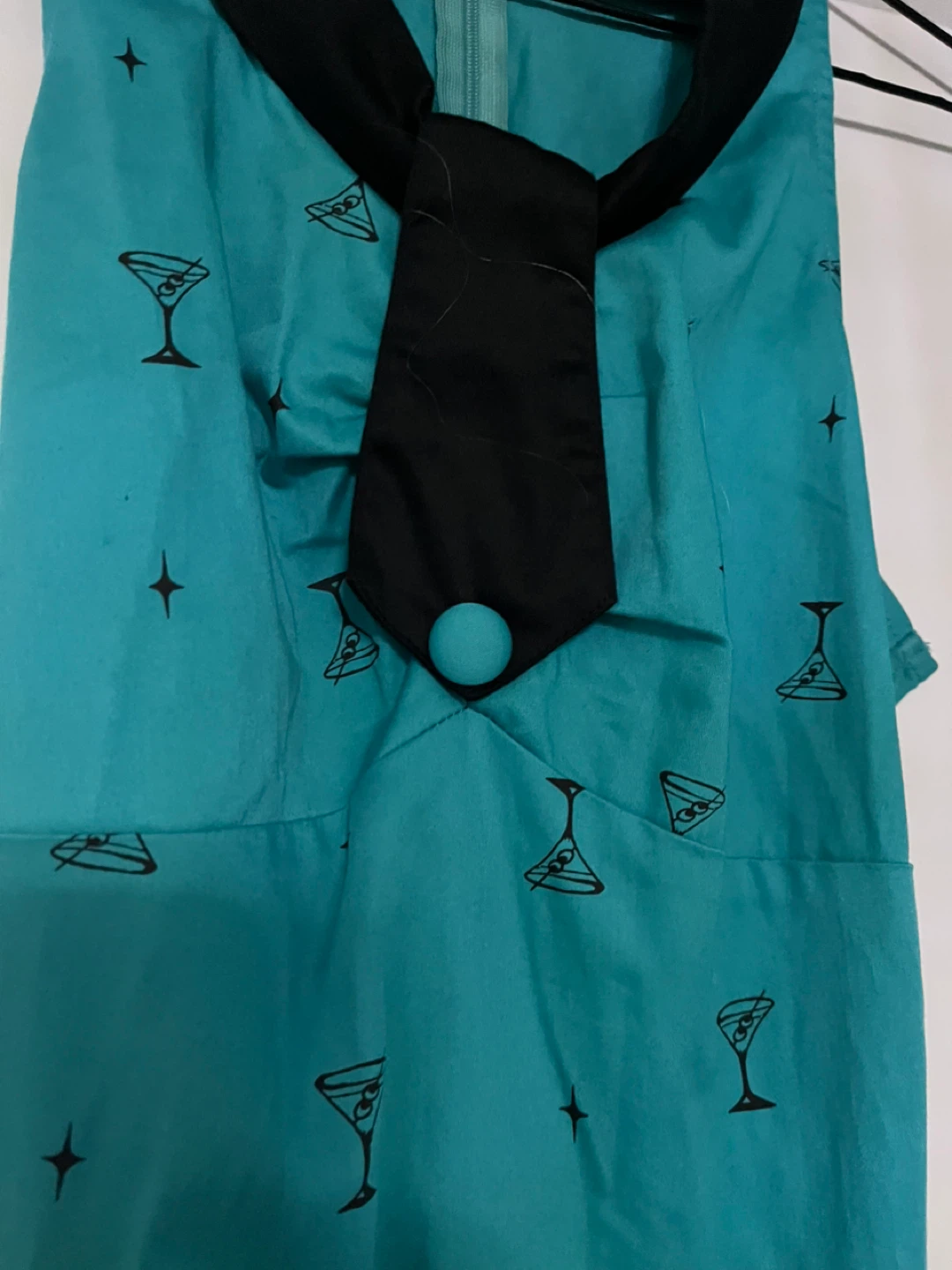 Retro Cocktail Print Dress, Size S - photo 4