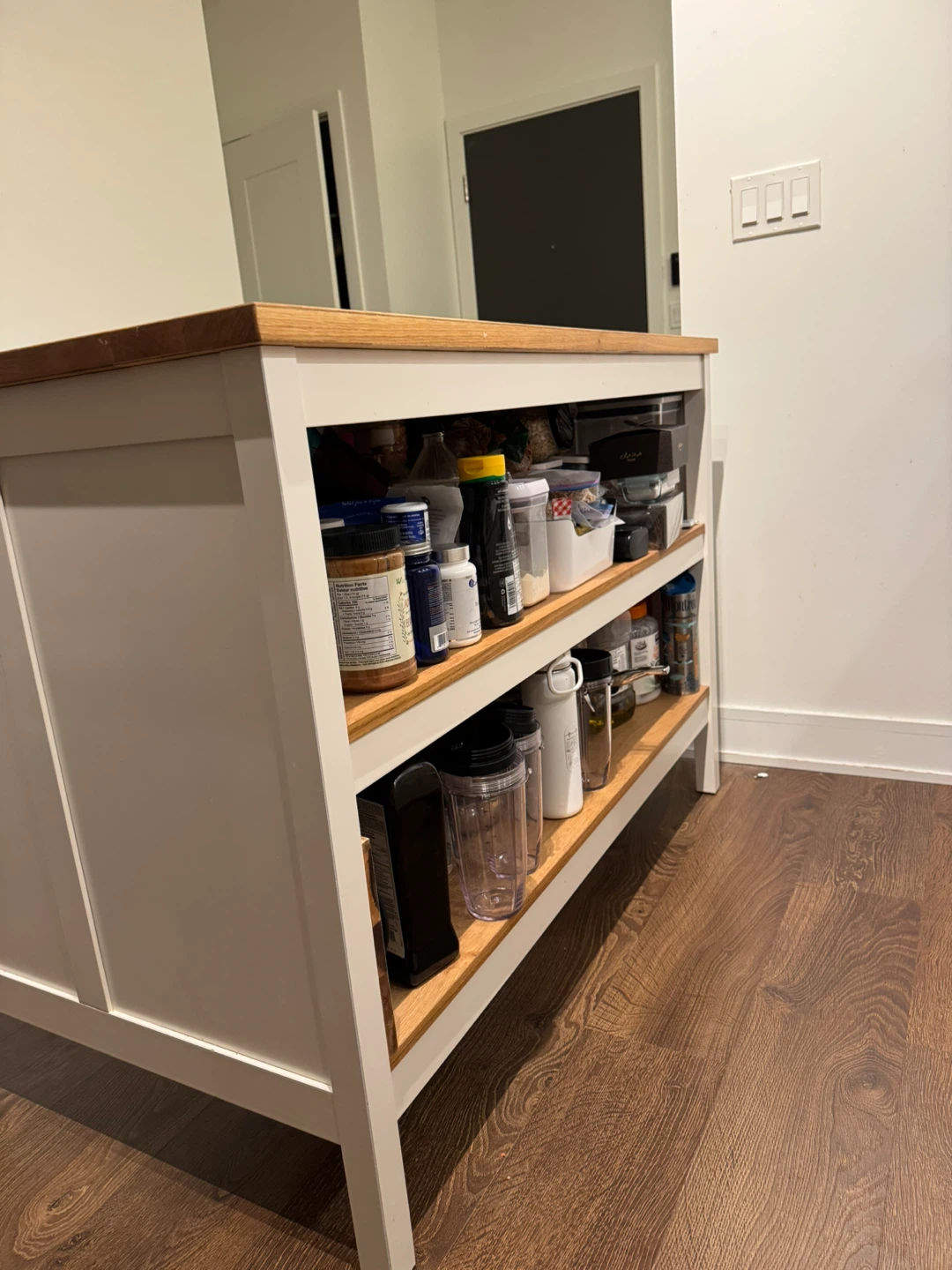 Kitchen Island with Wood Top - photo 3