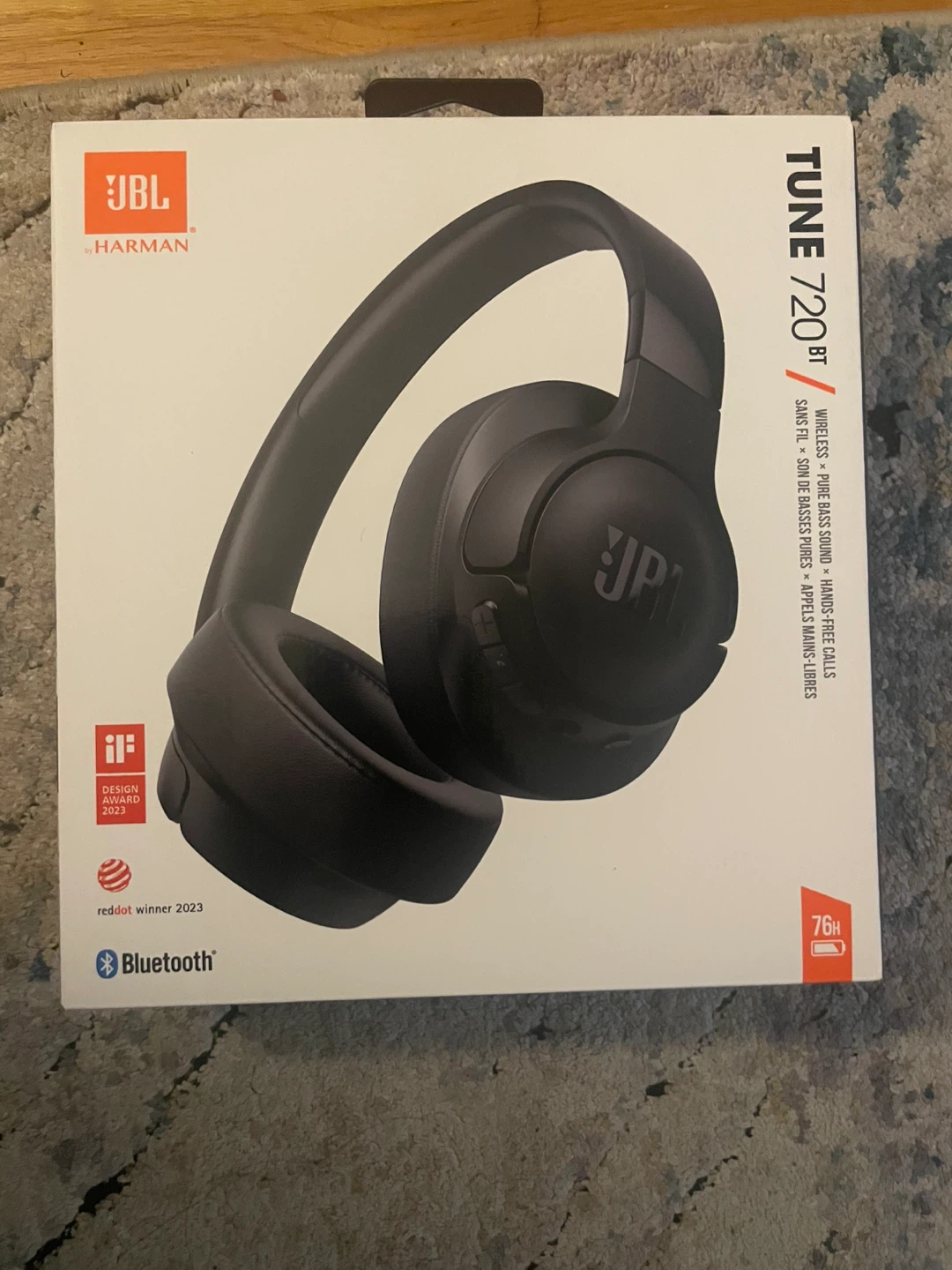 JBL Tune 720BT Wireless Headphones - Black