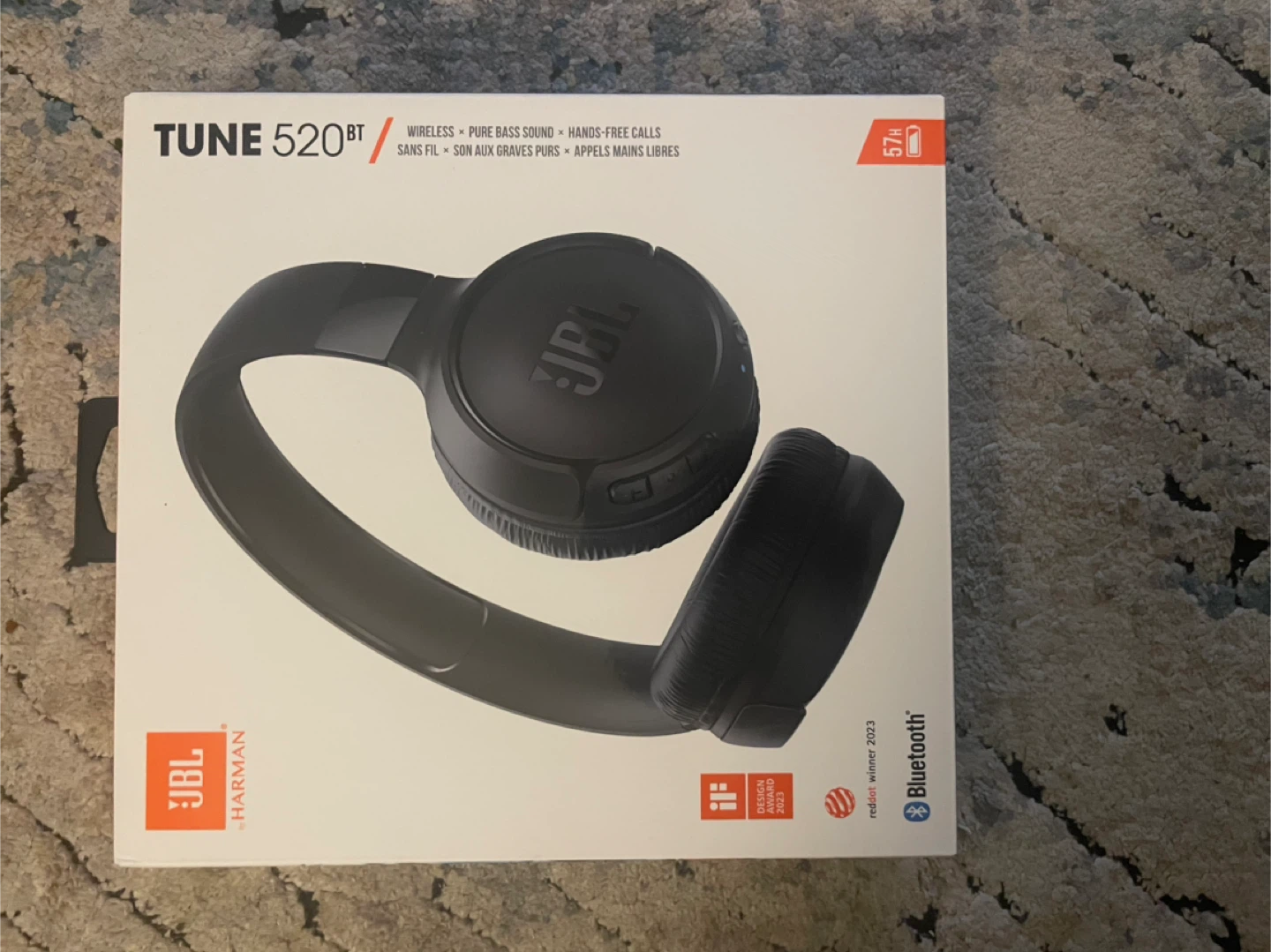 New JBL Tune 520BT Wireless Headphones
