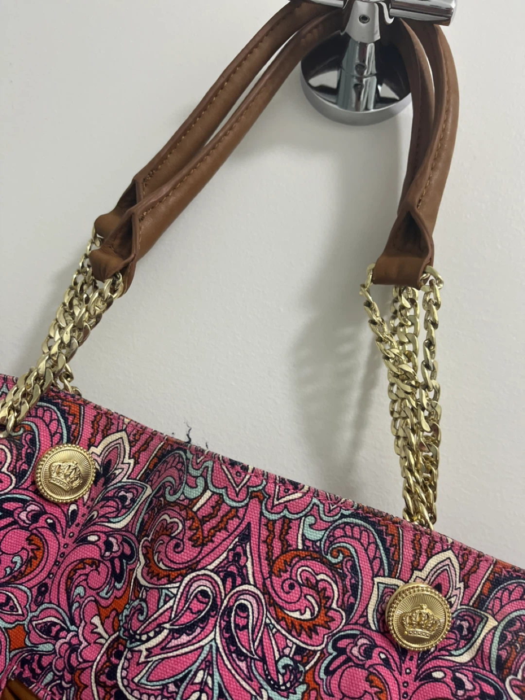 Juicy Couture Pink Paisley Tote Bag - photo 3