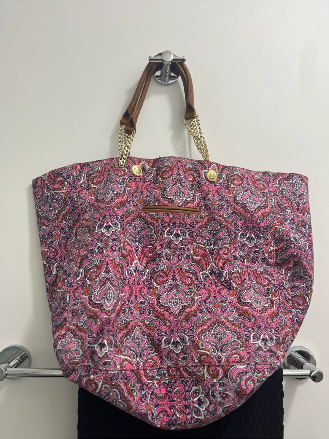 Juicy Couture Pink Paisley Tote Bag