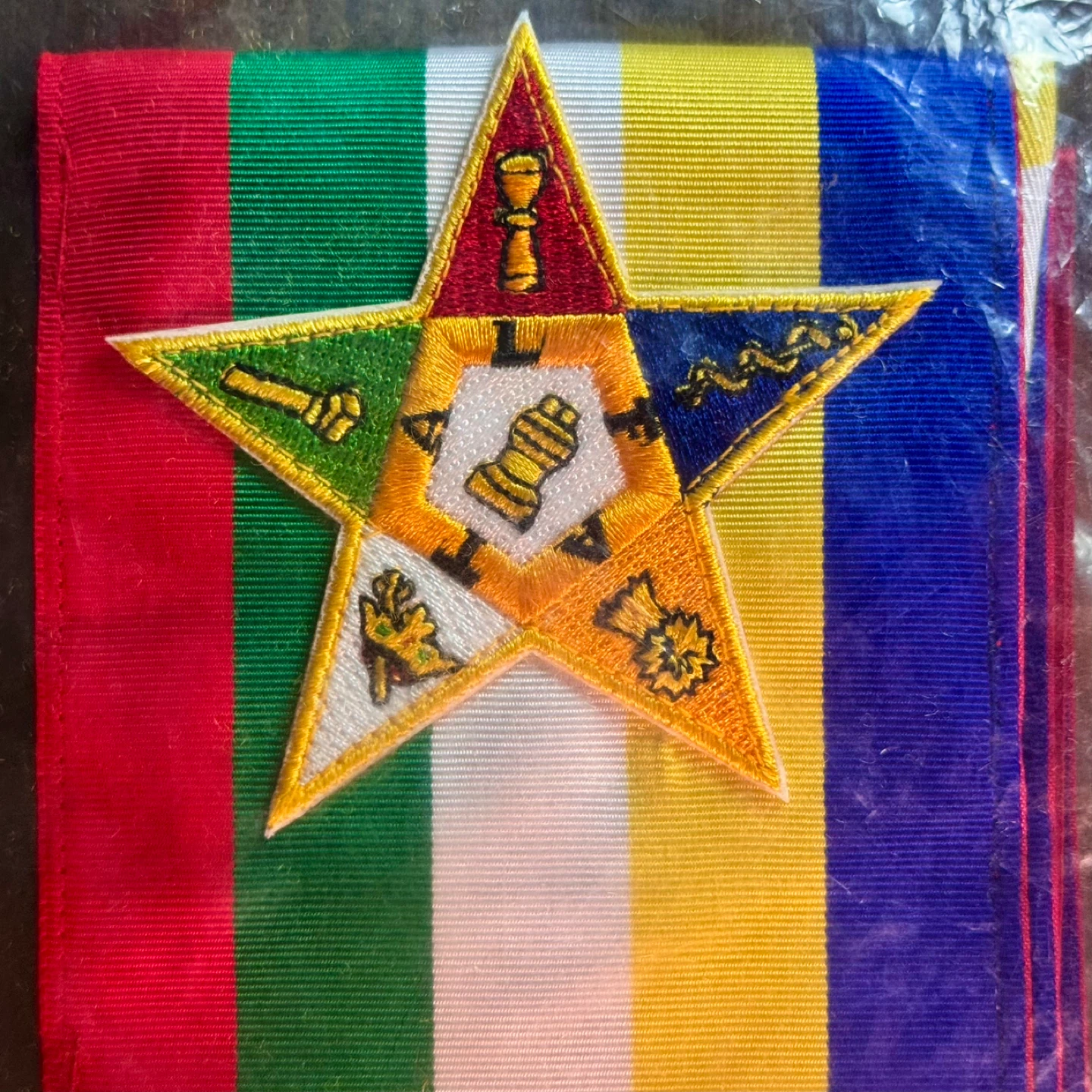 NEW Masonic Order of the Eastern Star 4” Member Sash w/Lining - photo 3