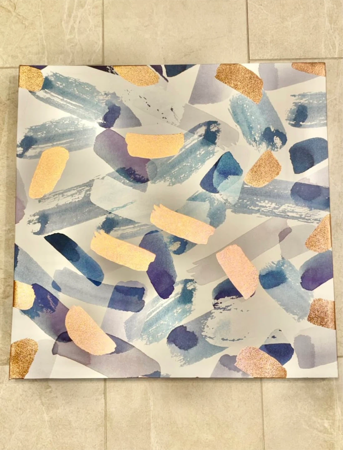 Set of 2 Abstract Art Canvas 20”X20”