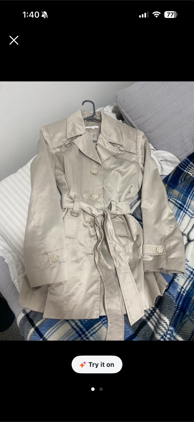 Champagne Trench Coat
