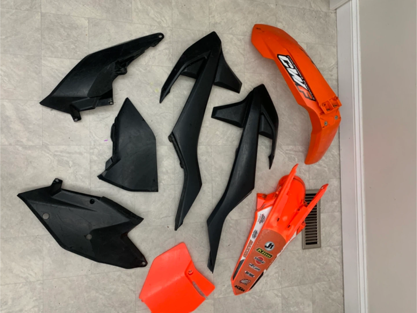 Dirt Bike Body Fairings Fender Set - 2016 - 2018 KTM