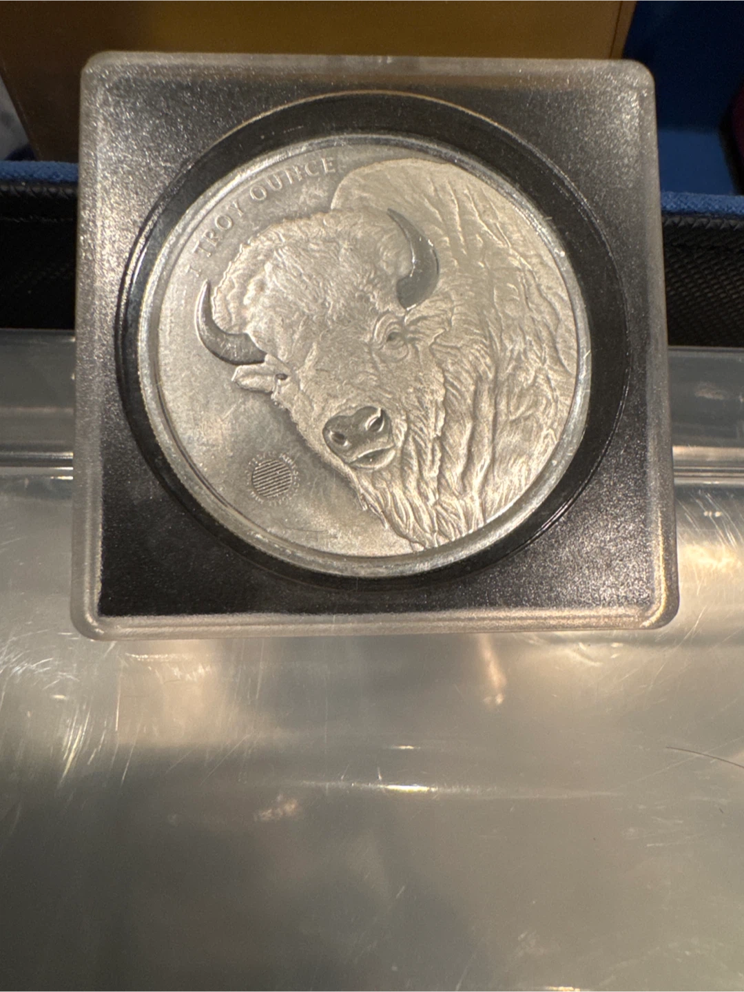 1 oz Fine Silver round - Buffalo & Native American - photo 2