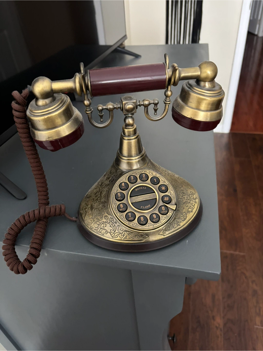 Vintage Style Rotary Dial Desk Phone - photo 2