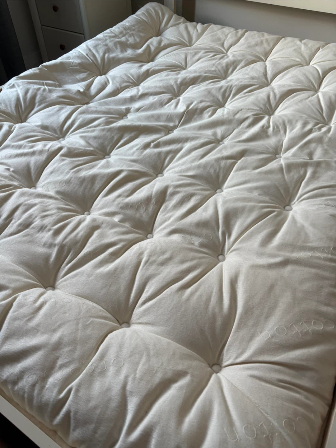 Organic Cotton & Wool Double Mattress Topper